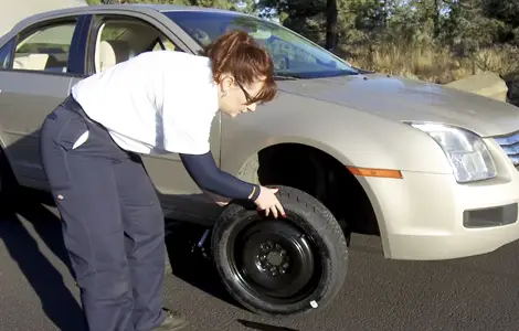 Install spare tire